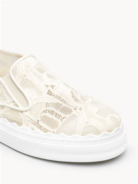 chloe sneaker lace|chloe slip on sneakers.